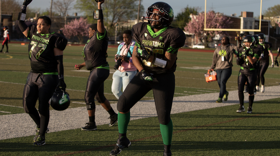 Philly has a professional women's football team, the Philadelphia Phantomz